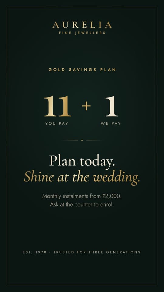 Gold savings plan on screen