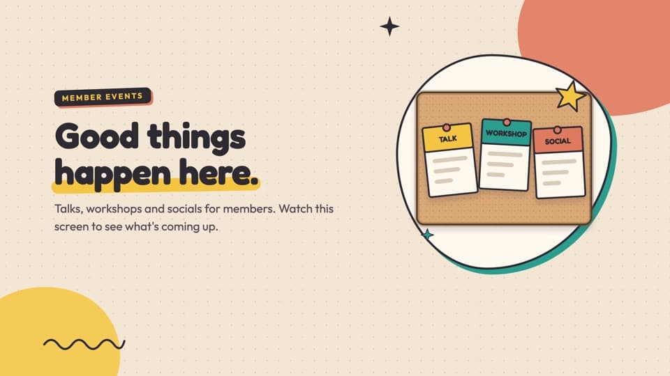 Member events slide
