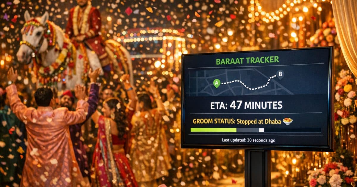 SimplylocalX On Air Shaadi Edition — Baraat Tracker at an Indian wedding